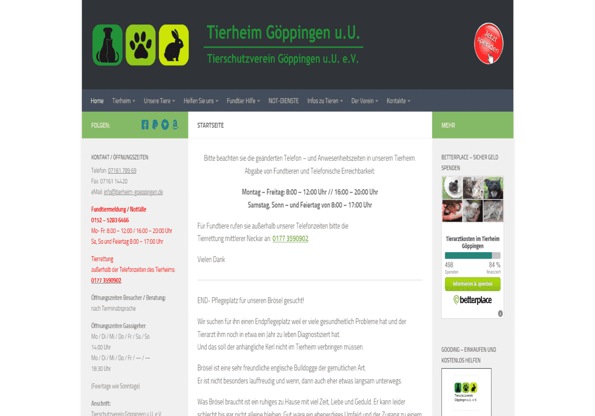 Tierheim G&ouml;ppingen
