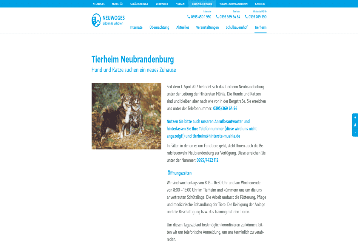 Tierheim Neubrandenburg