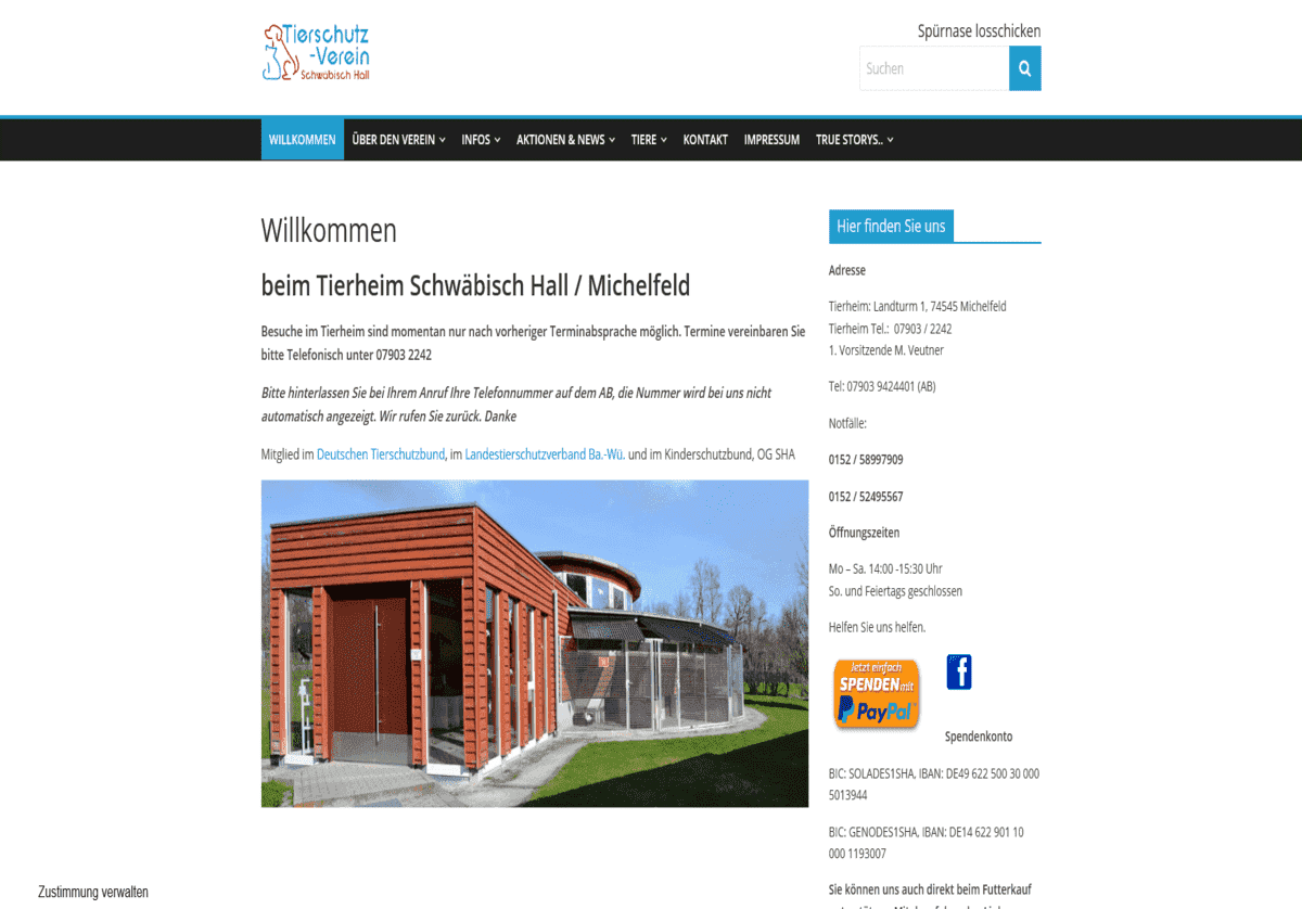 Tierheim Schw&auml;bisch Hall
