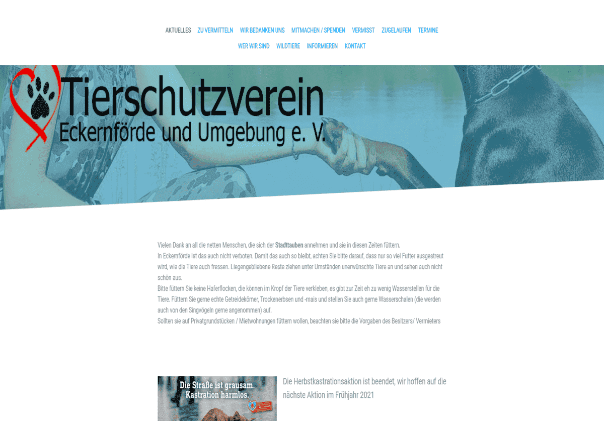 Tierschutzverein Eckernf&ouml;rde u.U. e.V.