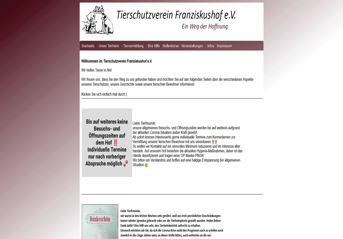 Tierschutzverein Franziskushof e.V.