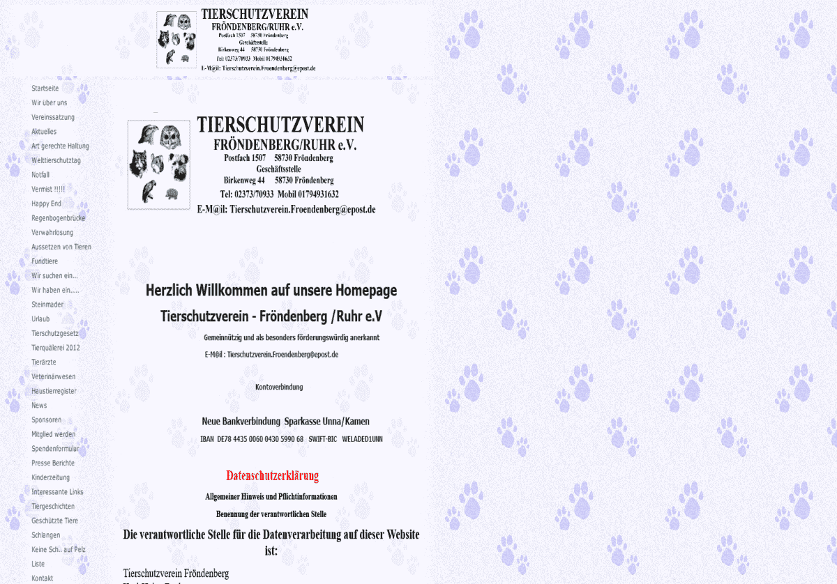Tierschutzverein Fr&ouml;ndenberg/Ruhr e.V.