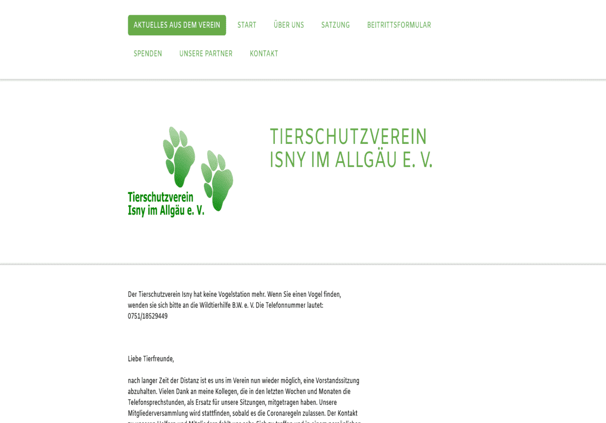Tierschutzverein Isny im Allg&auml;u e.V.