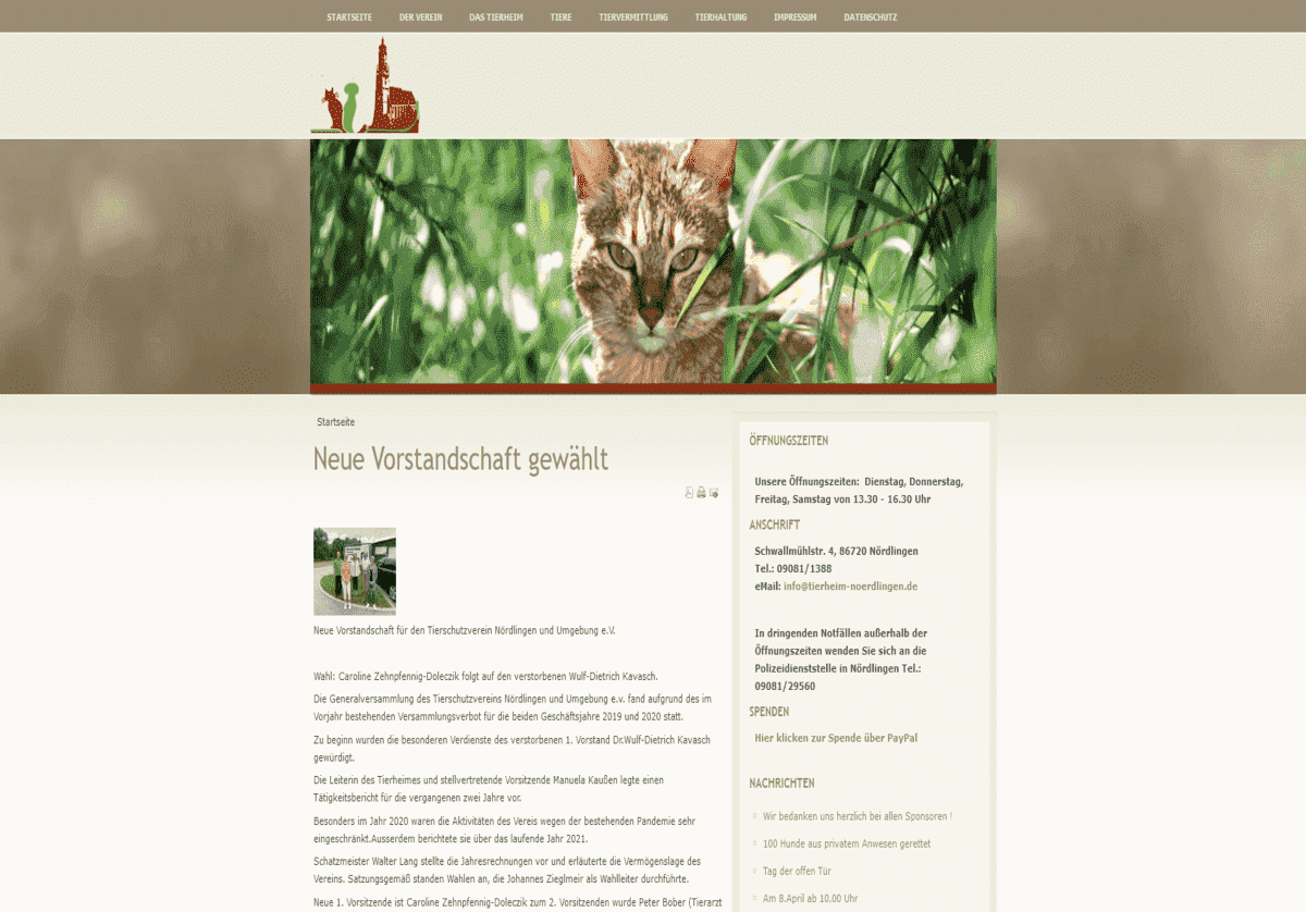 Tierschutzverein N&ouml;rdlingen u. U. e.V.