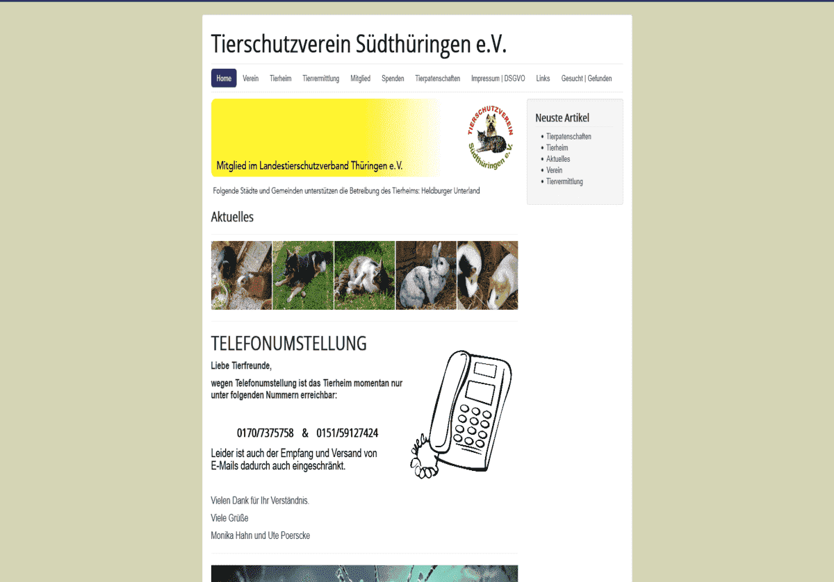 Tierschutzverein S&uuml;dth&uuml;ringen e.V.