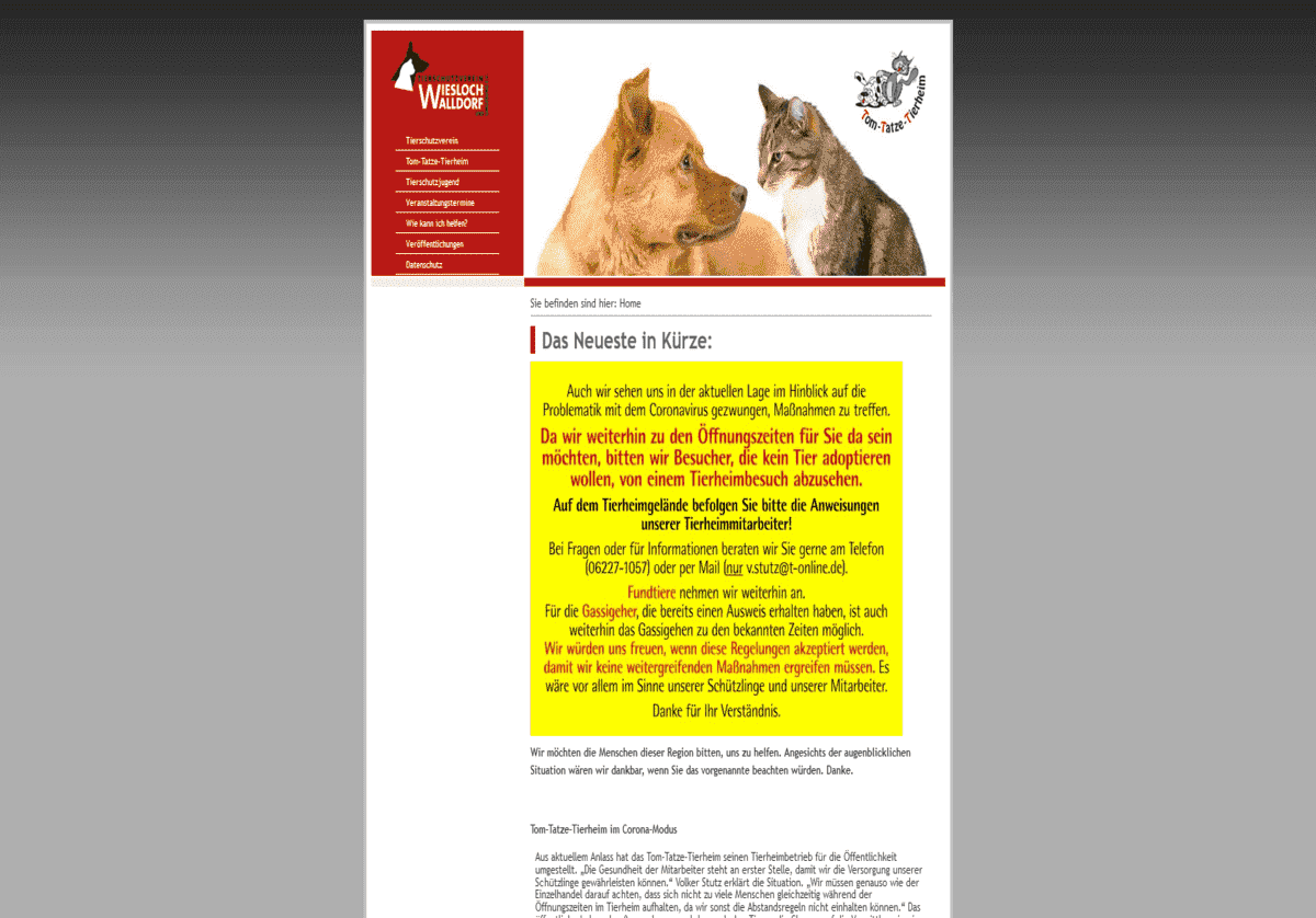 Tierschutzverein Wiesloch- Walldorf u. U. e.V.